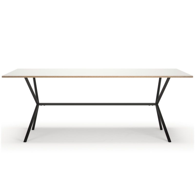 Loft Dining Table Spisebord Hvit, 90x200 cm