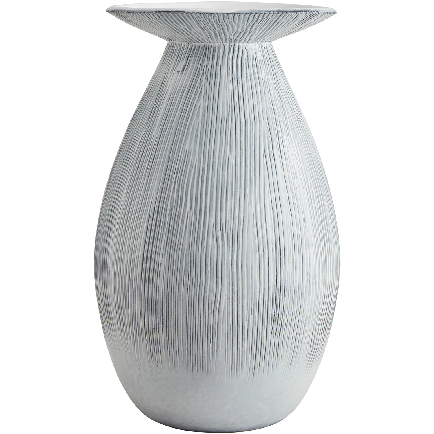 Department Mushu Vase 35,5 Cm  -  Vaser Fajanse Gr&aring; - 8753 DV11607
