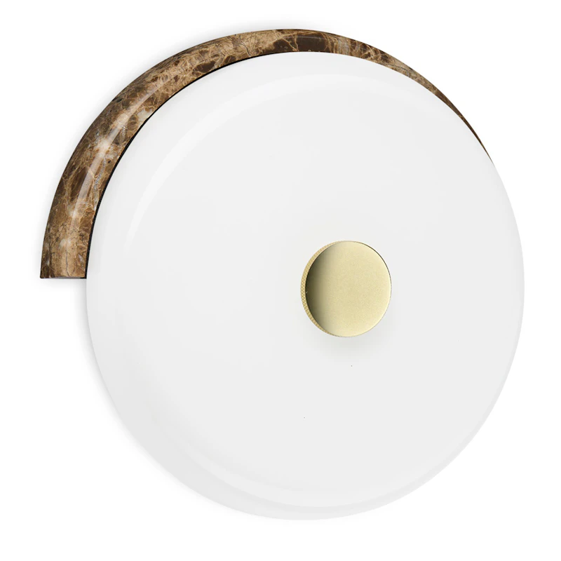 Trip Vegglampe, Marmor Emperador / Opal