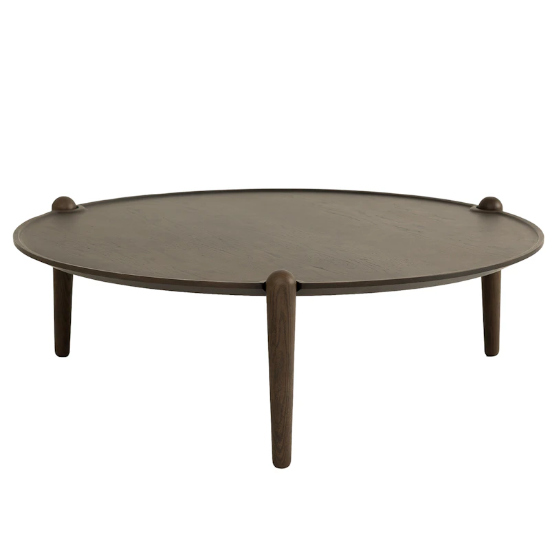 Aria Bord Ø90 cm H30 cm, Mørk Eik