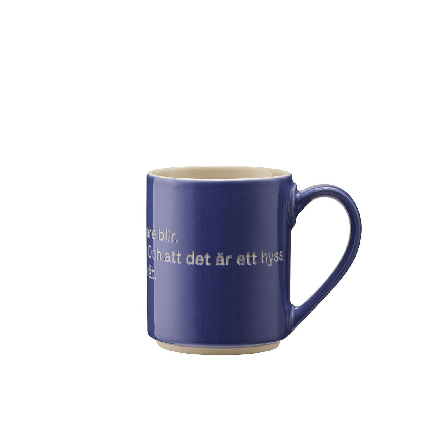 Design House Stockholm Astrid Lindgren Krus 5 Hyss Hittar Man Inte P&aring; -  Kaffekopper Stengods Bl&aring; - 2533-0000