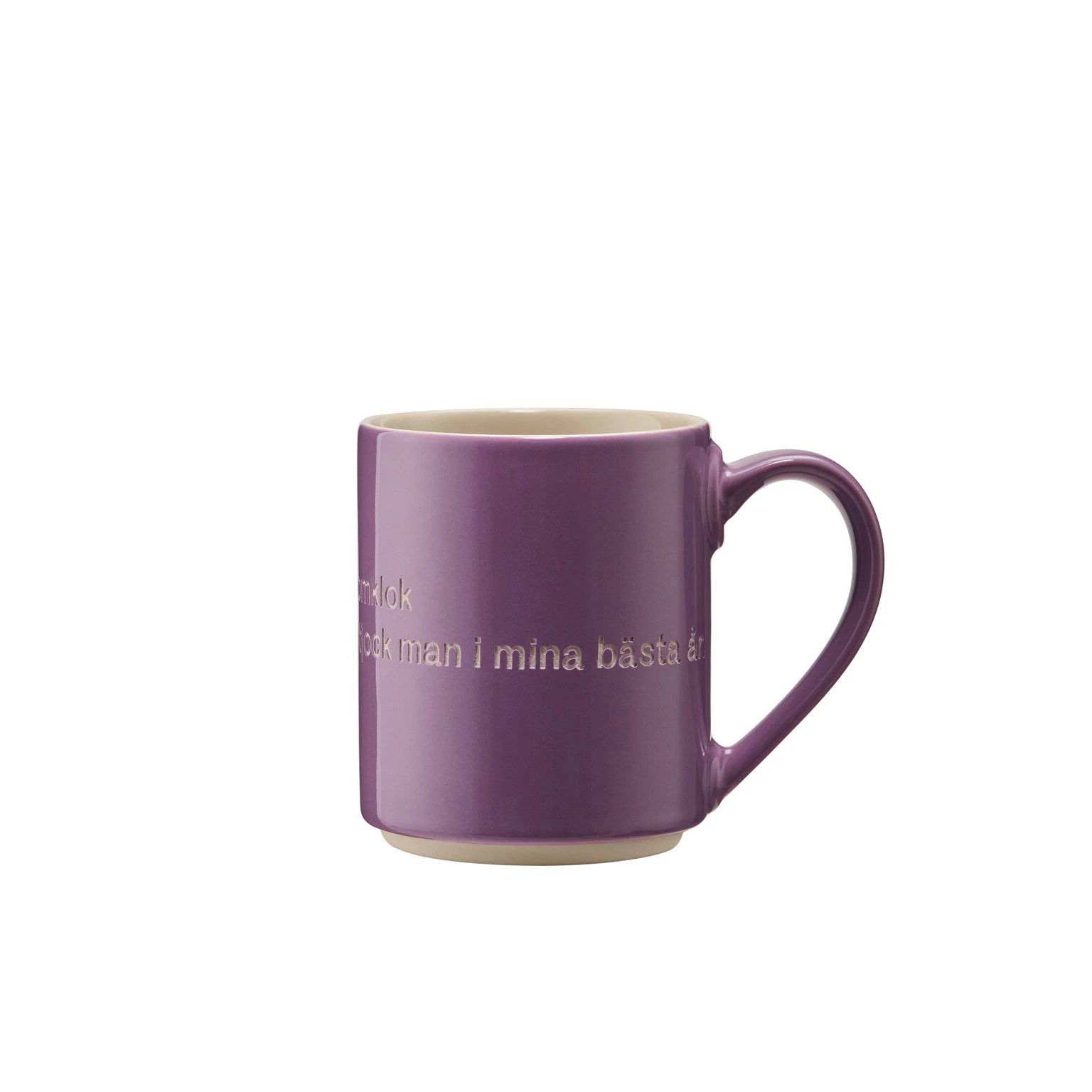 Design House Stockholm Astrid Lindgren Krus Jag &Auml;r En Vacker... -  Kaffekopper Stengods Lilla - 2536-0000