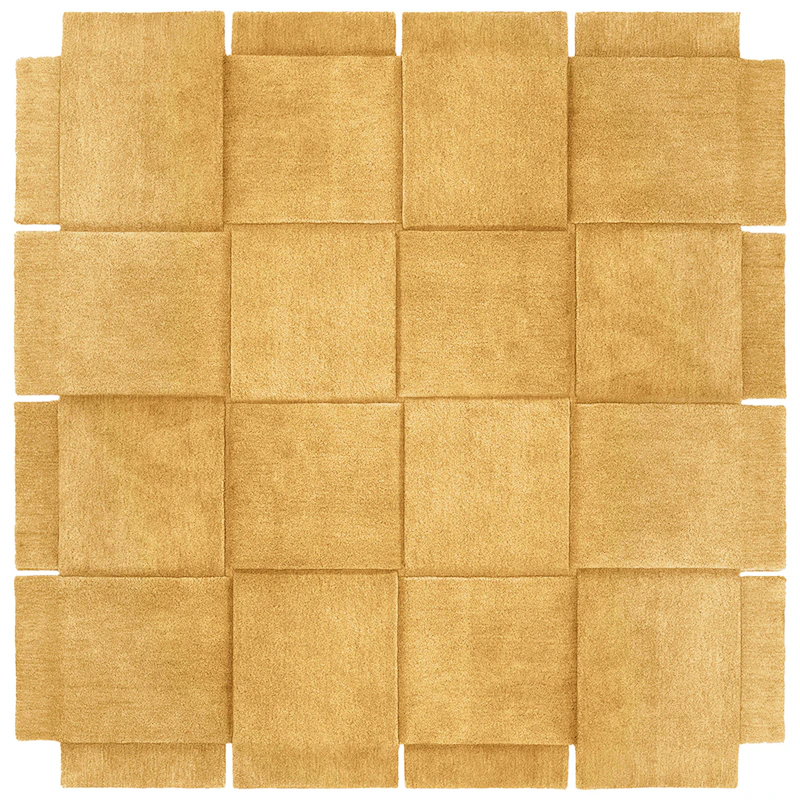 Basket Teppe Yellow Ochre, 245x245 cm