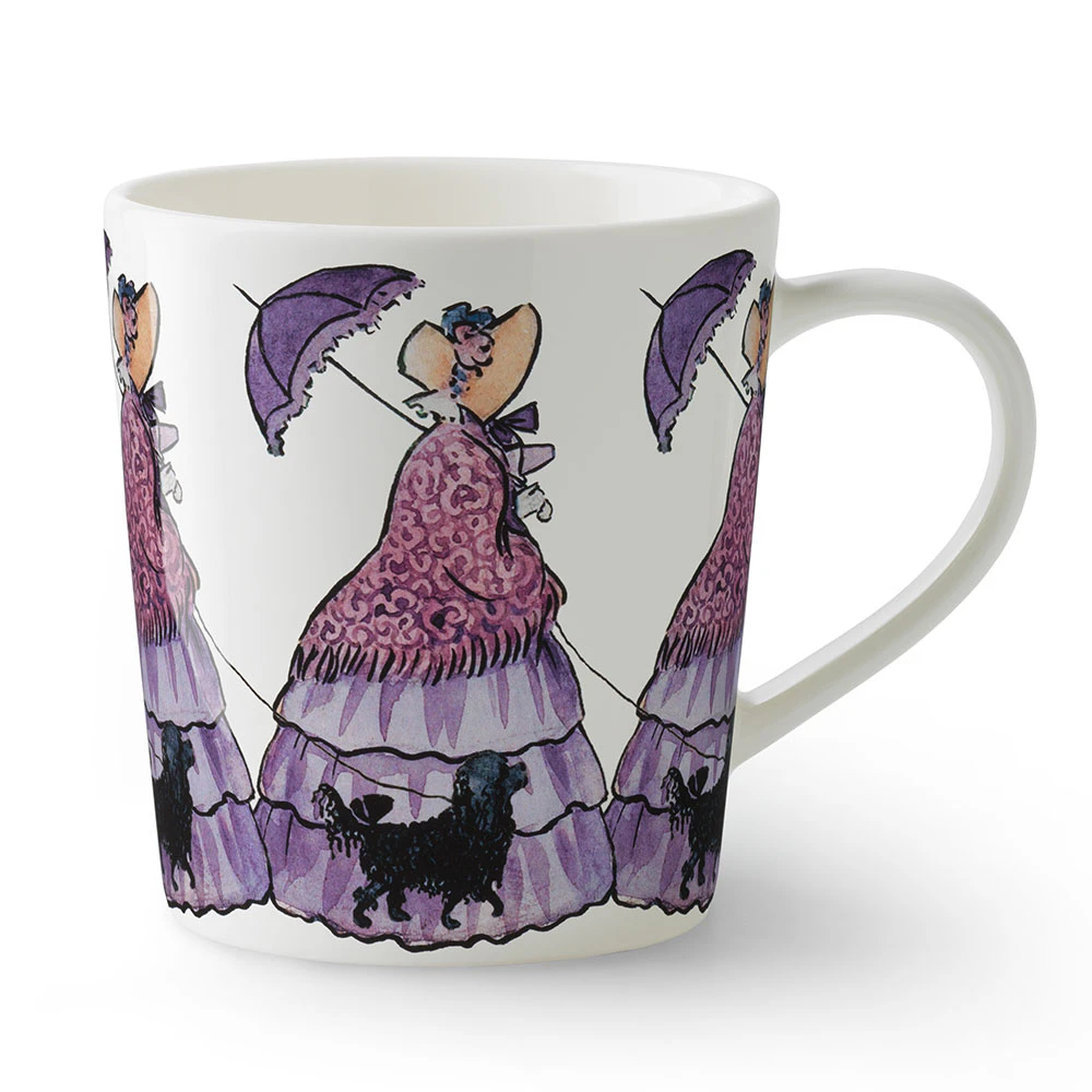 Design House Stockholm Elsa Beskow Krus Med H&aring;ndtak 40 Cl Aunt Lavender -  Kaffekopper Benporselen Hvit - 2169-0100