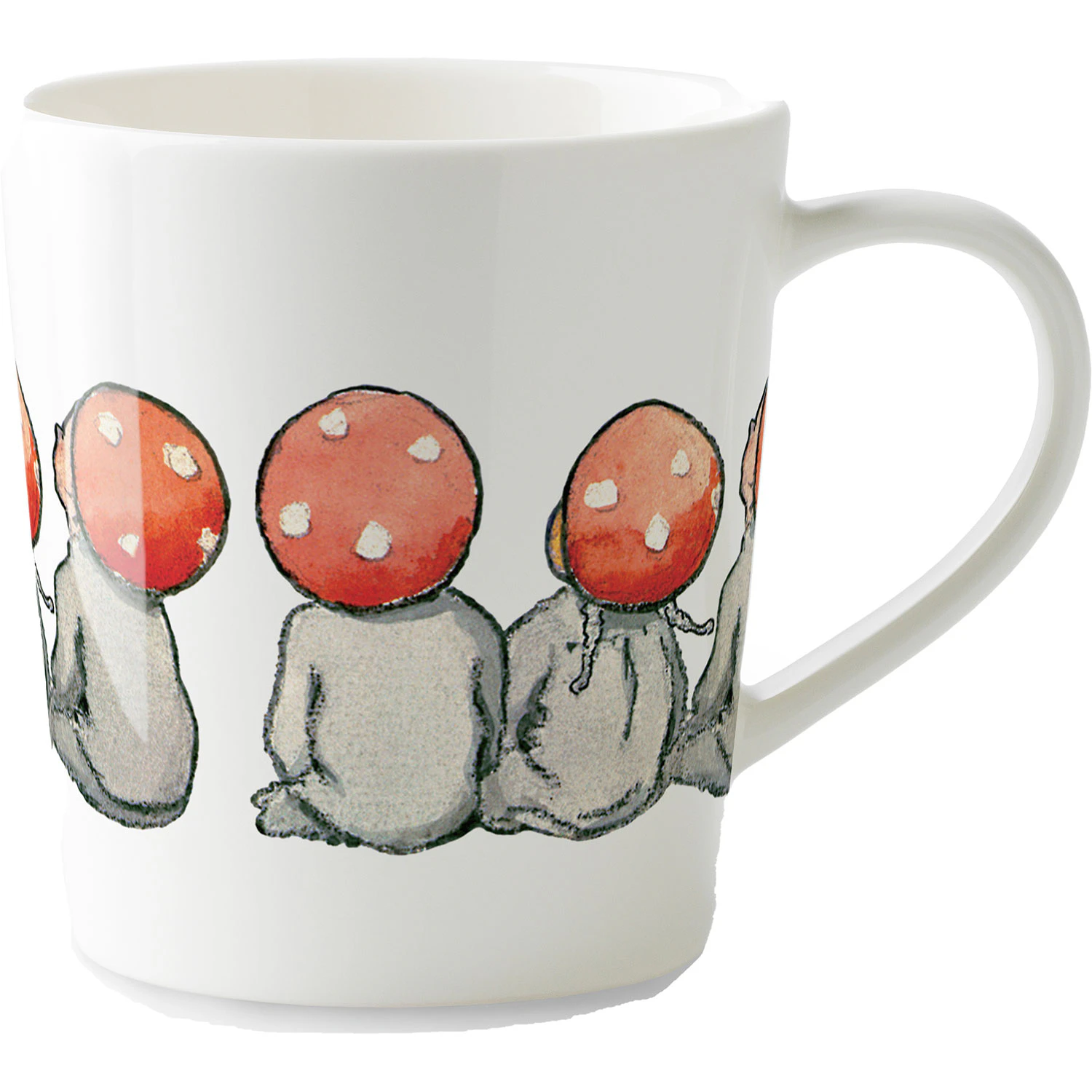 Design House Stockholm Elsa Beskow Krus Med H&aring;ndtak 40 Cl Children Of The Forest -  Kaffekopper Benporselen Hvit - 2688-0100