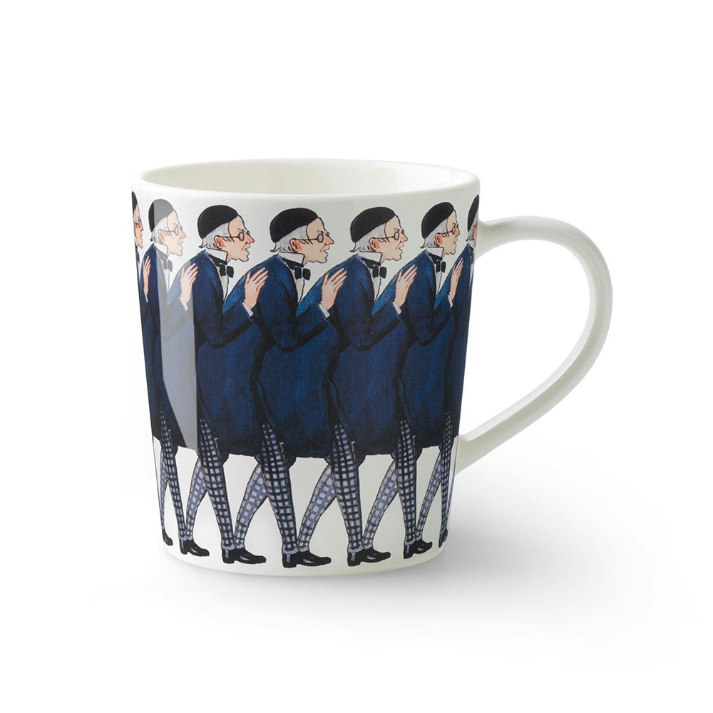 Design House Stockholm Elsa Beskow Krus Med H&aring;ndtak 40 Cl Uncle Blue -  Kaffekopper Benporselen Hvit - 2102-0100