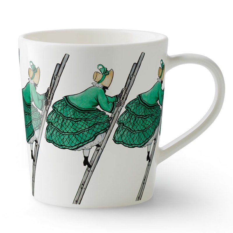 Elsa Beskow Krus med Håndtak 40 cl, Aunt Green