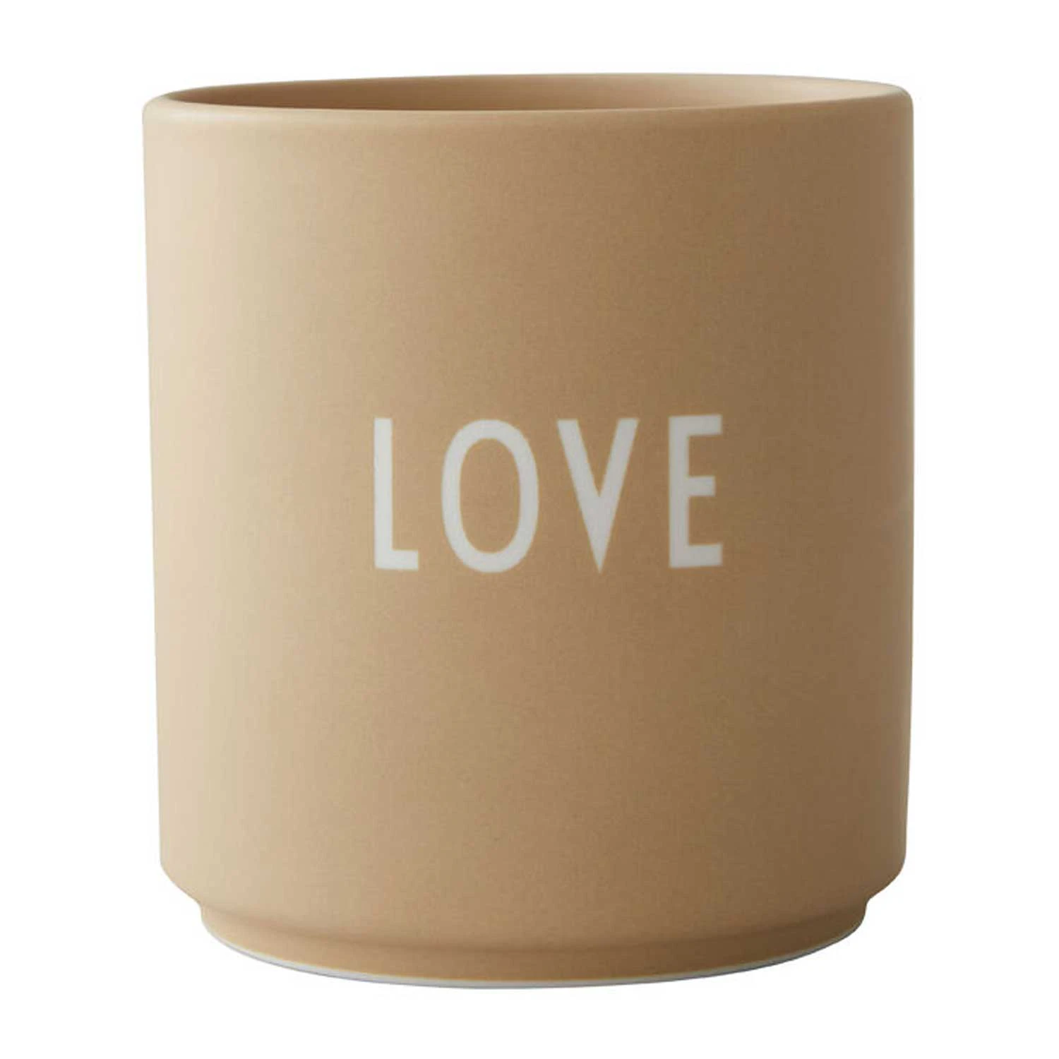 Design Letters Favourite Kopp 25 Cl Love  -  Kaffekopper Benporselen Beige - 10101002BEIGELOVE