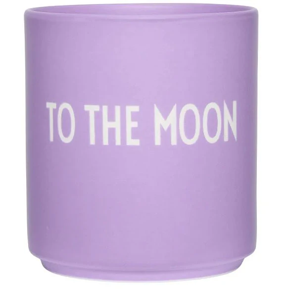 Design Letters Favourite Kopp 25 Cl To The Moon  -  Kaffekopper Benporselen Lilac - 10101002LILTOTHMOO