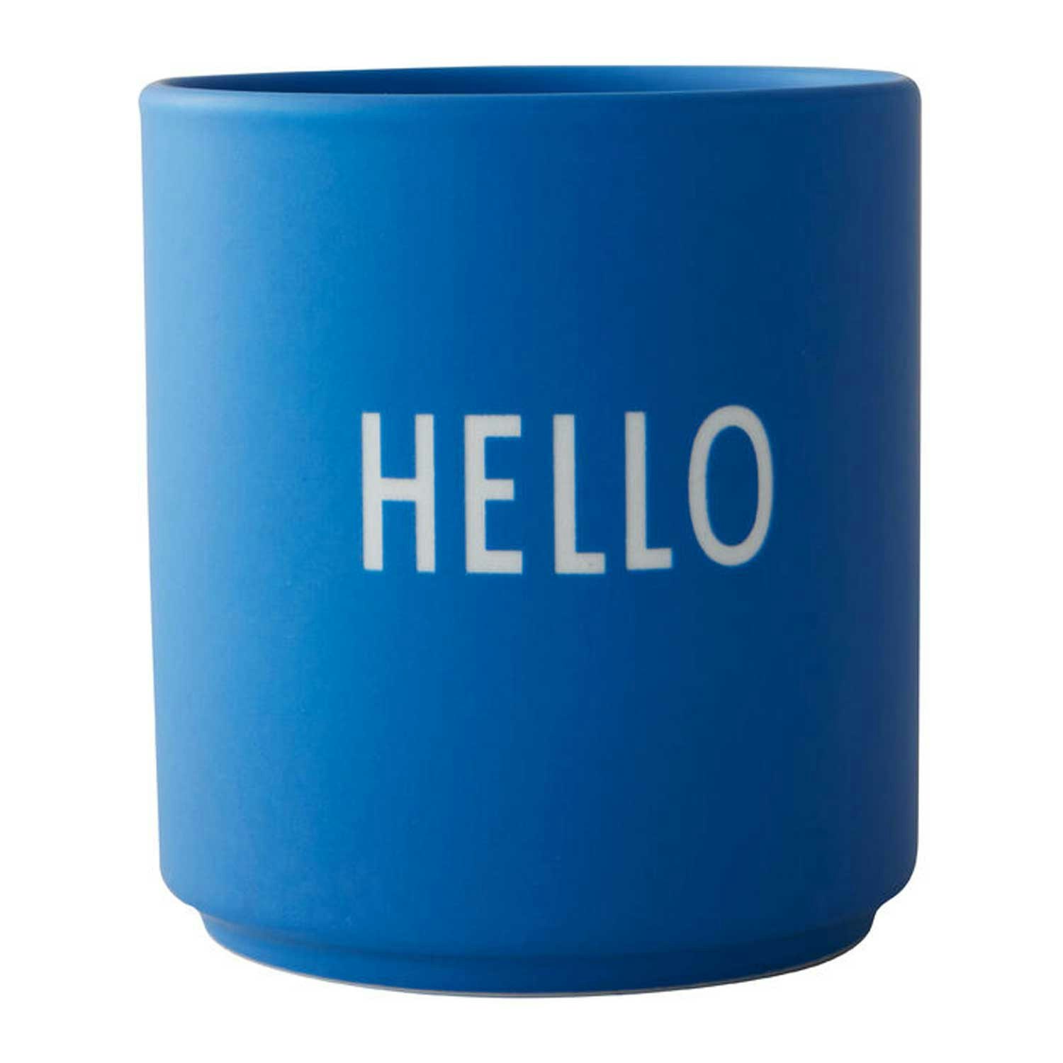 Design Letters Favourite Kopp 25 Cl Fashion Colour Collection Hello -  Kaffekopper Benporselen Bl&aring; - 10101002COBALHELLO