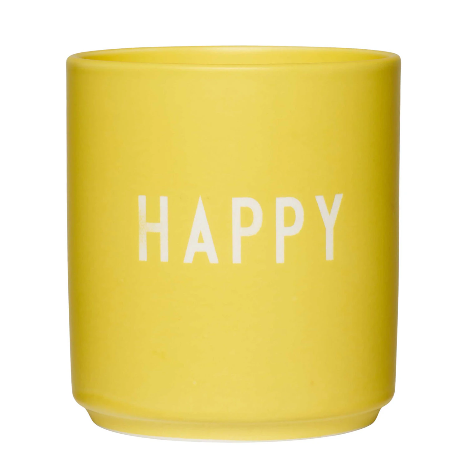 Design Letters Favourite Kopp 25 Cl Fashion Colour Collection Happy -  Kaffekopper Benporselen Gul - 10101002YELLOHAPPY
