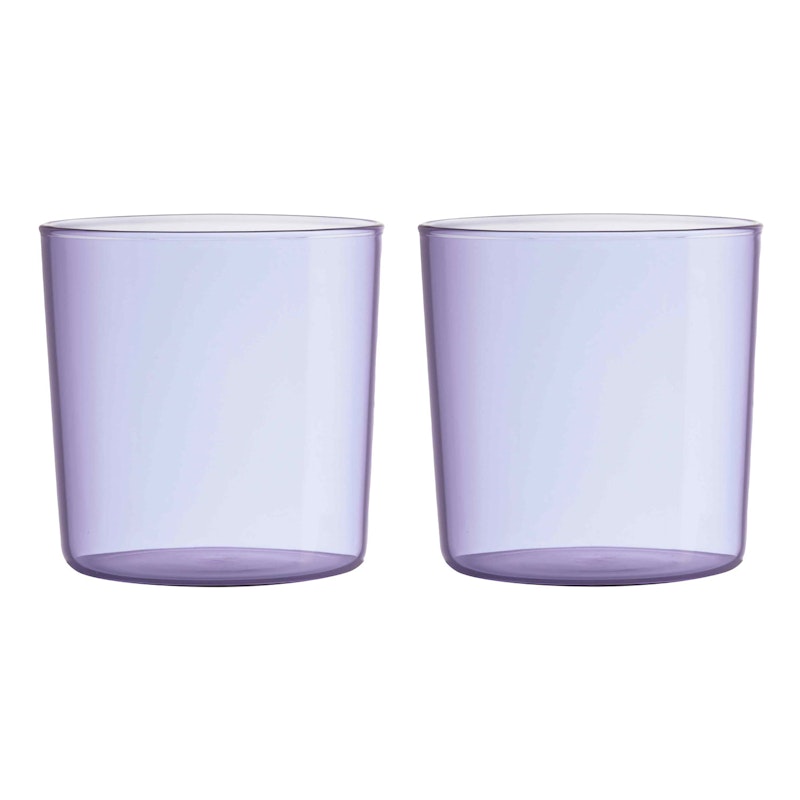 Kids Coloured Eco Drikkeglass 2-pk, Lavender