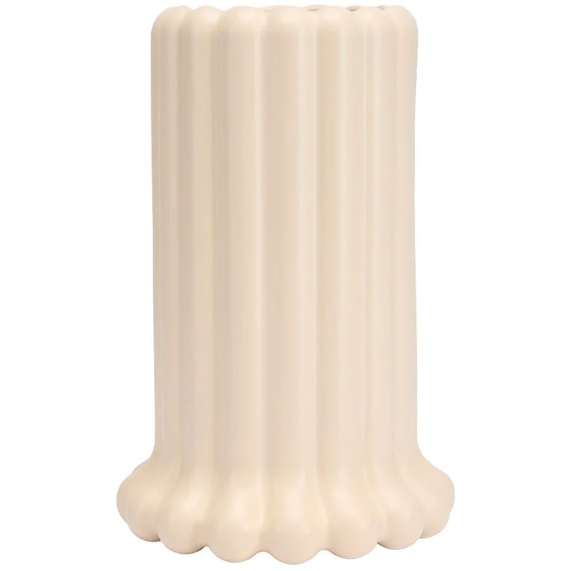 Tubular Vase 24 cm, Beige