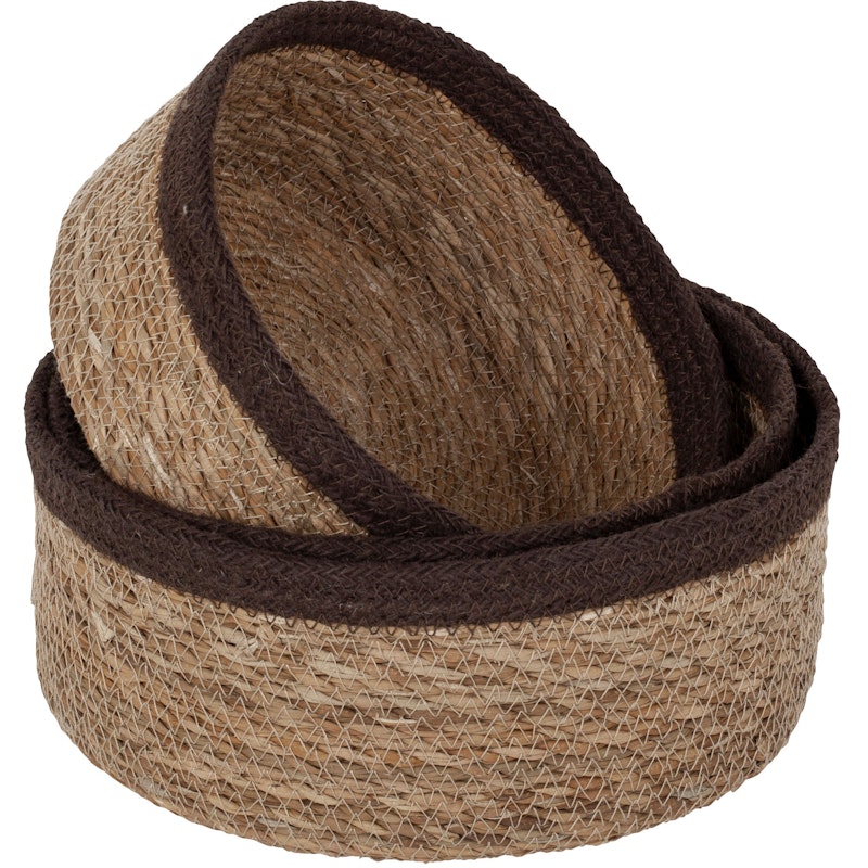 Emil Brødkurv 3-pk, Brun