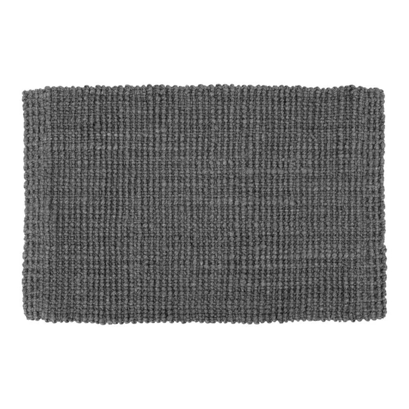 Jute Dørmatte 60x90 cm, Lead Grey