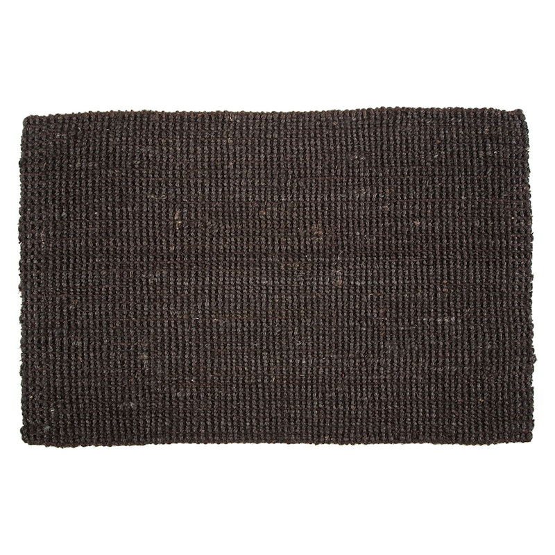 Jute Dørmatte 60x90 cm, Svart
