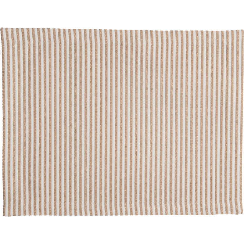 Narrow Stripe Spisebrikke 35x45 cm, Beige