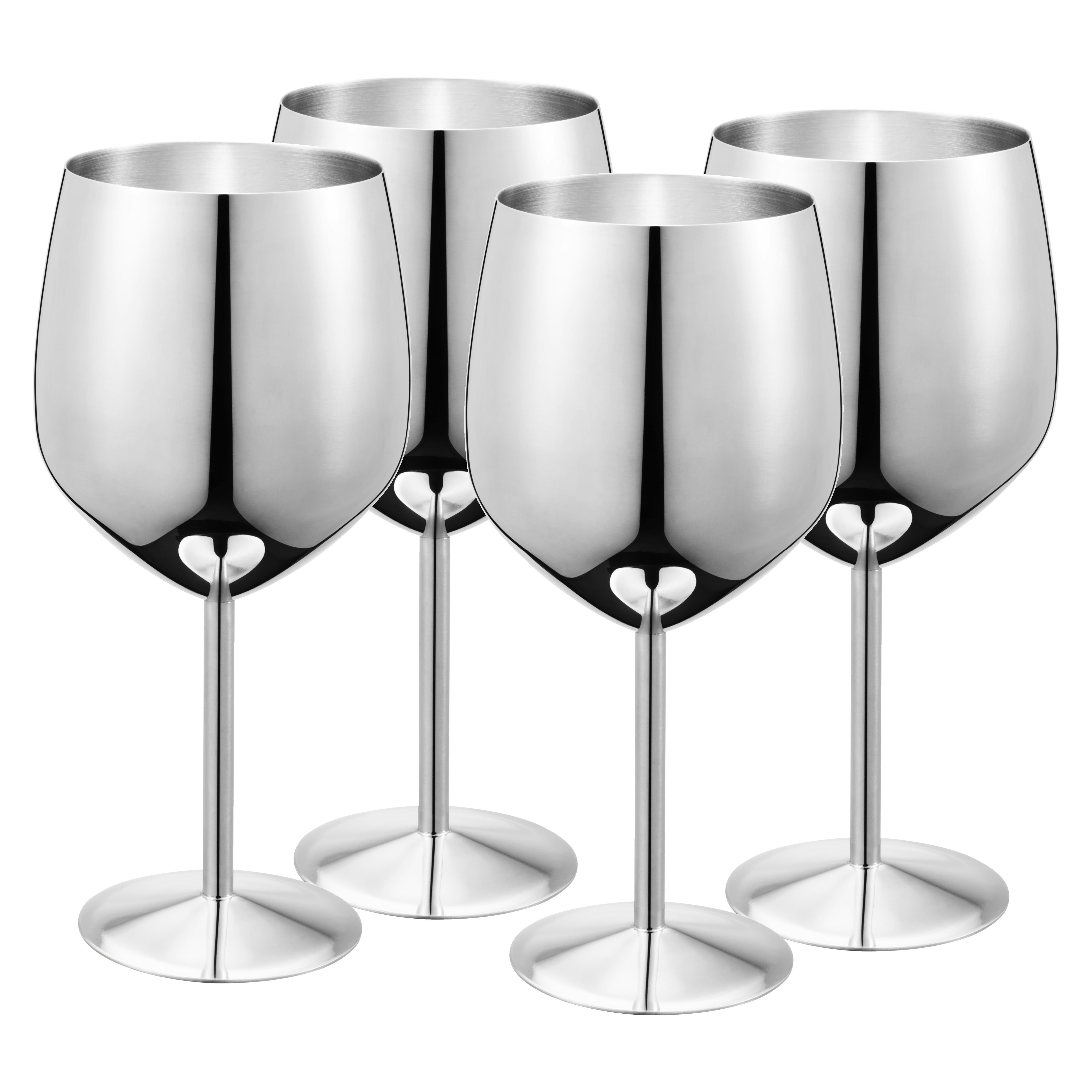Dorre Violette Vinglass  4-pk 48 Cl -  Vinglass Rustfritt st&aring;l - 7-0122