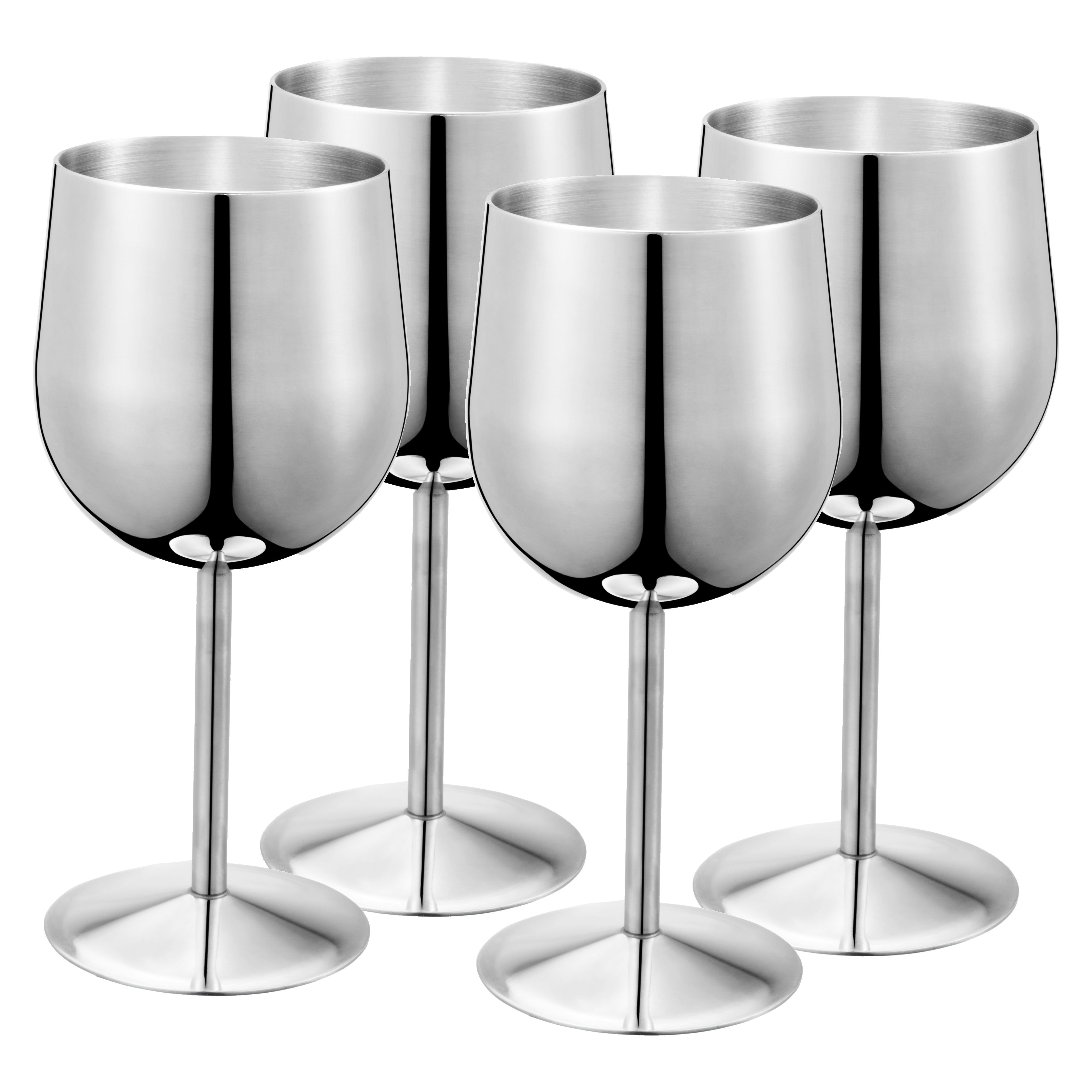Dorre Violette Vinglass  4-pk 32 Cl -  Vinglass Rustfritt st&aring;l - 7-0123