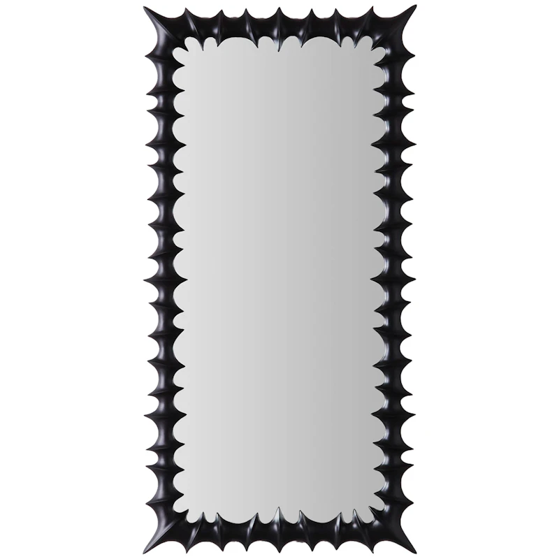 Brutalist Veggspeil Stor, Sort