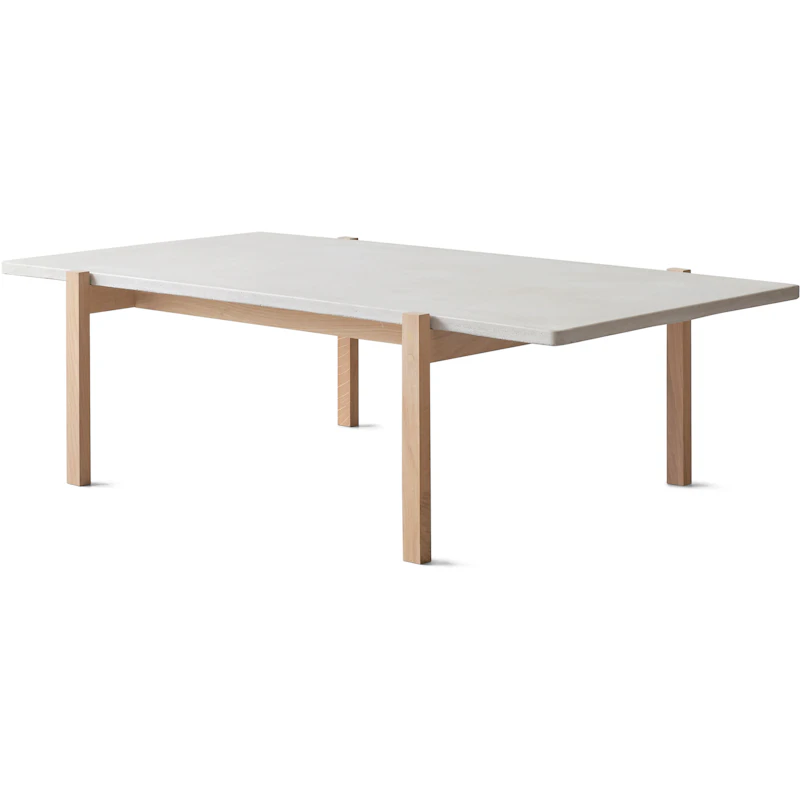 Eugene Salongbord 70x125 cm, Lys Betong / Lys Eik