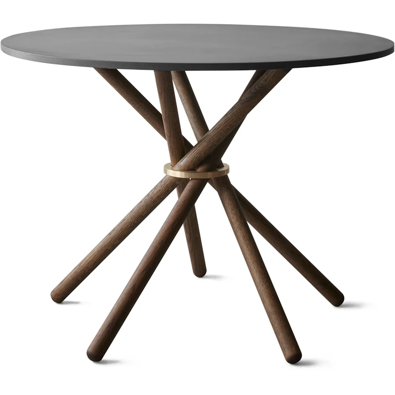 Hector 105 Spisebord, Mørk Betong / Mørk Eik