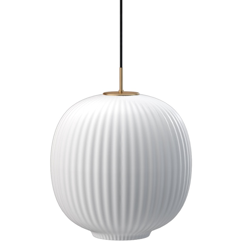 Vibra Pendel 35 cm, Opalhvit