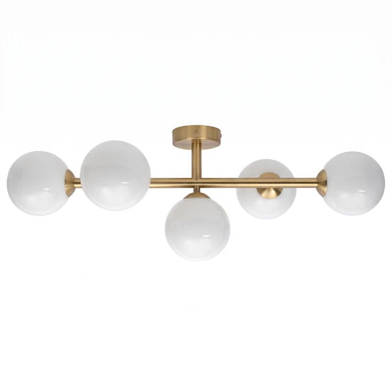 Stringball 5 Taklampe/vegglampe, Messing