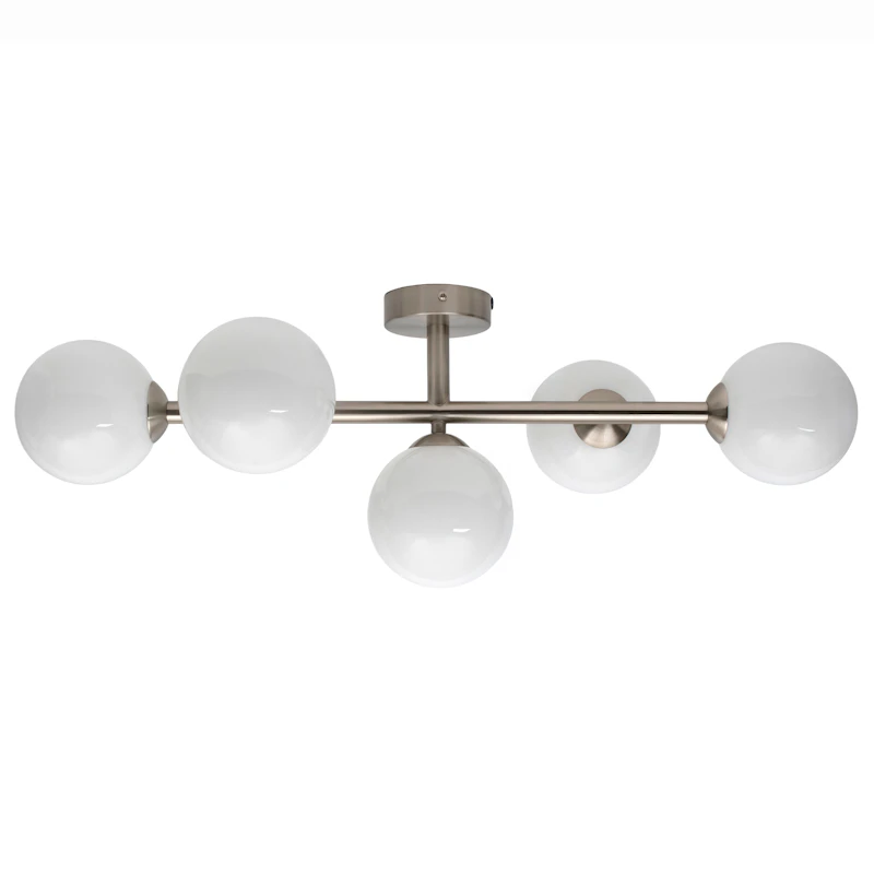 Stringball 5 Taklampe/vegglampe, Nikkel