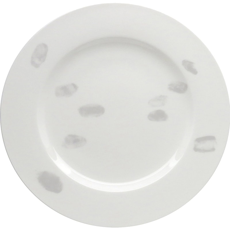Fingerprint Assjett, Light Grey