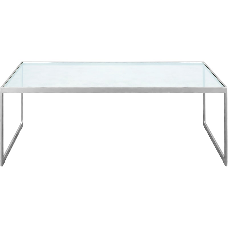 Square Salongbord, 122x62 cm, Silver Grey/Glass