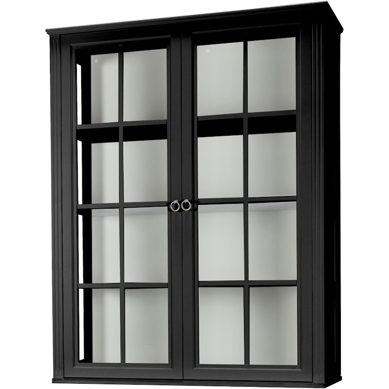 Stockholm 2.0 Vitrine Overskap 99x34x124, Sort