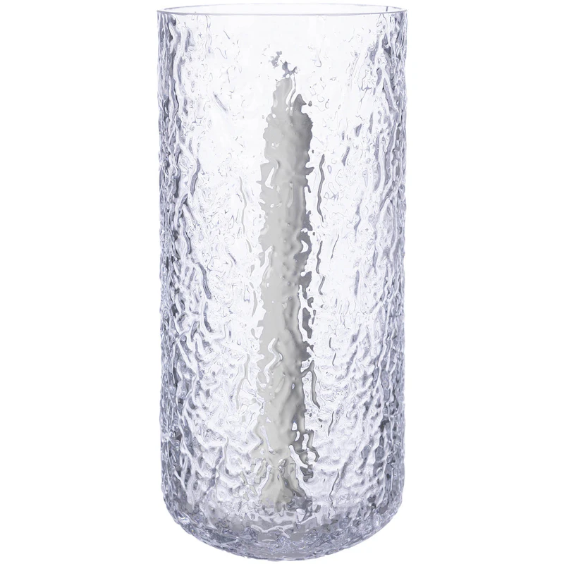 Candle Holder With Patterned Glass 25 cm