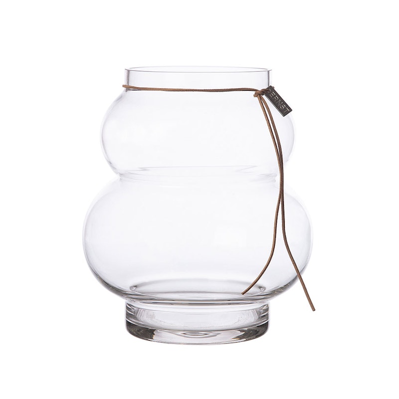 Curvy Glassvase Klar, 21.5x12 cm