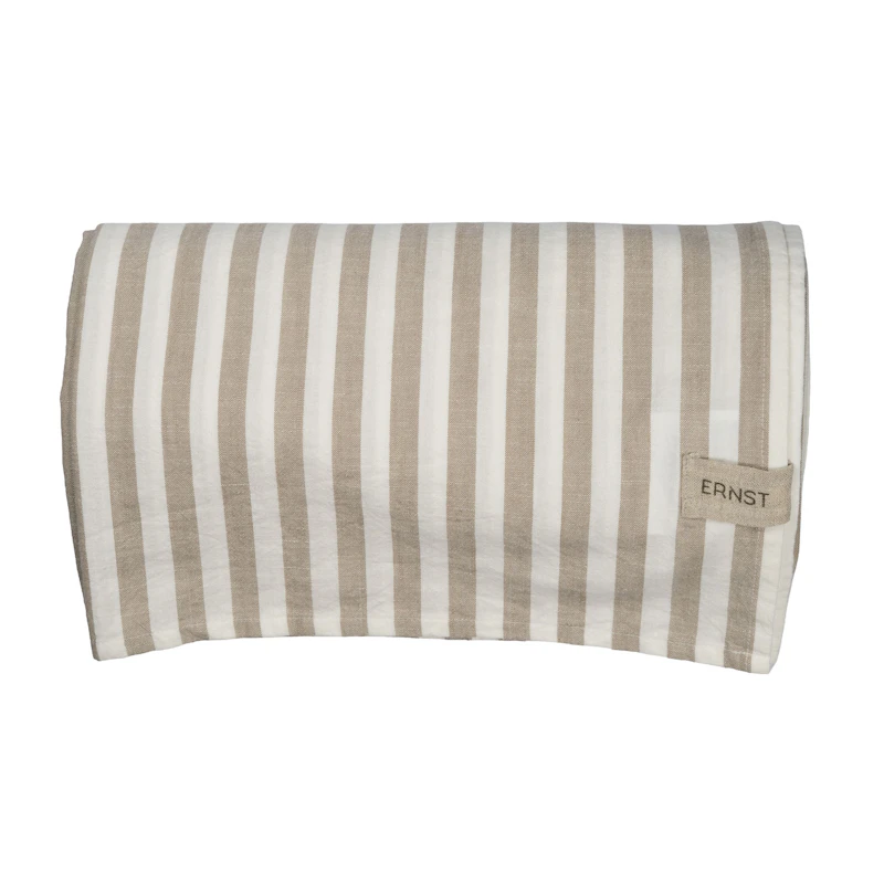 Duk 145x300 cm, Beige / Hvit