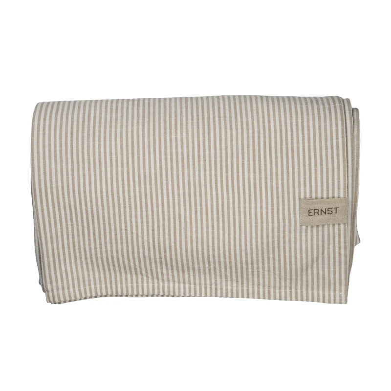 Duk 145x300 cm, Beige / Hvit