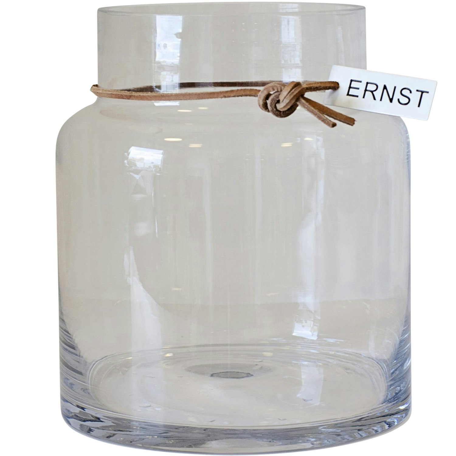 Ernst  Glassvase 22,5x12,5 Cm  -  Vaser Skinn Klar - 364421