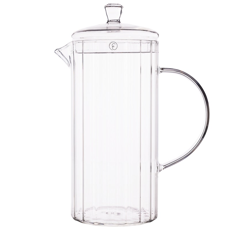 Mugge Med Lokk Glass 1 L, Klar