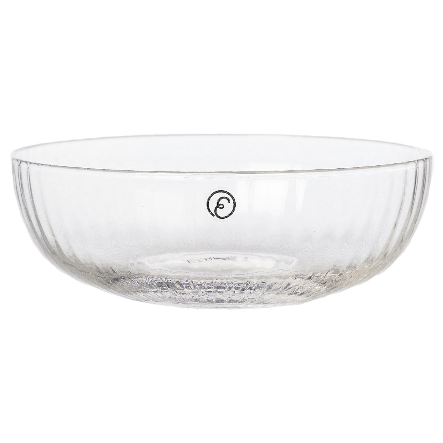 Ernst  Riflet &Oslash;13 Cm -  Serveringssk&aring;ler Glass Klar - 245030