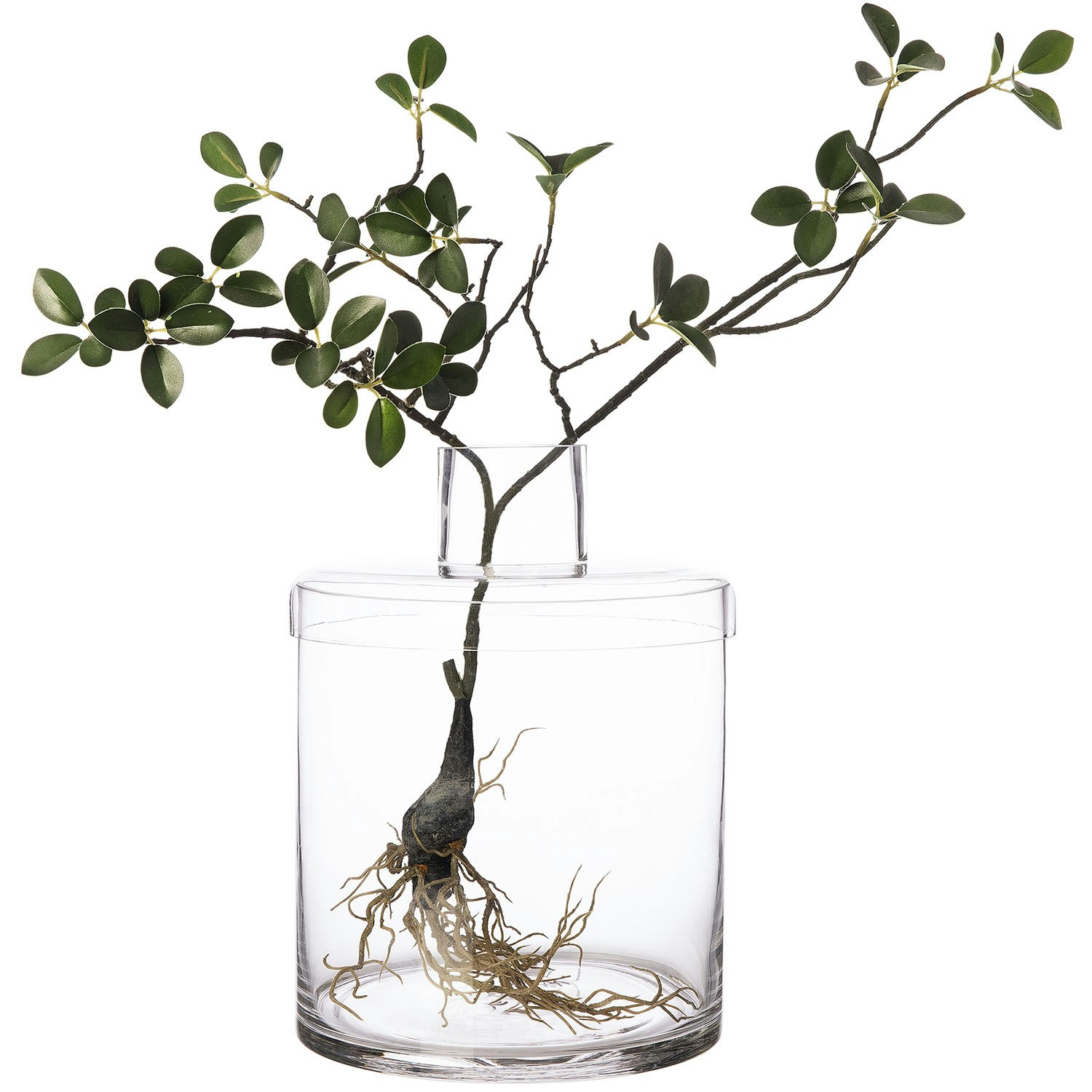 Ernst Vase Med Lokk H28 Cm -  Vaser Glass Klar - 364332