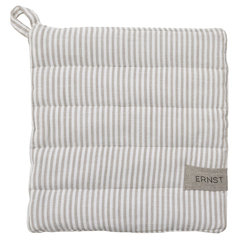 Gryteklut Striper, Hvit/Beige