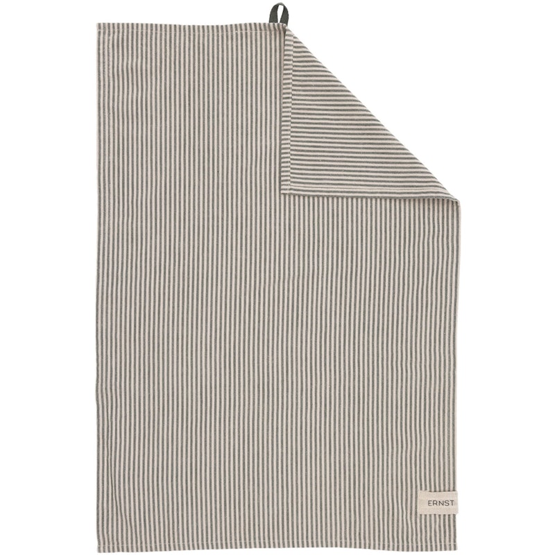 Kjøkkenhåndkle Striper 47x70 cm, Grønn / Beige