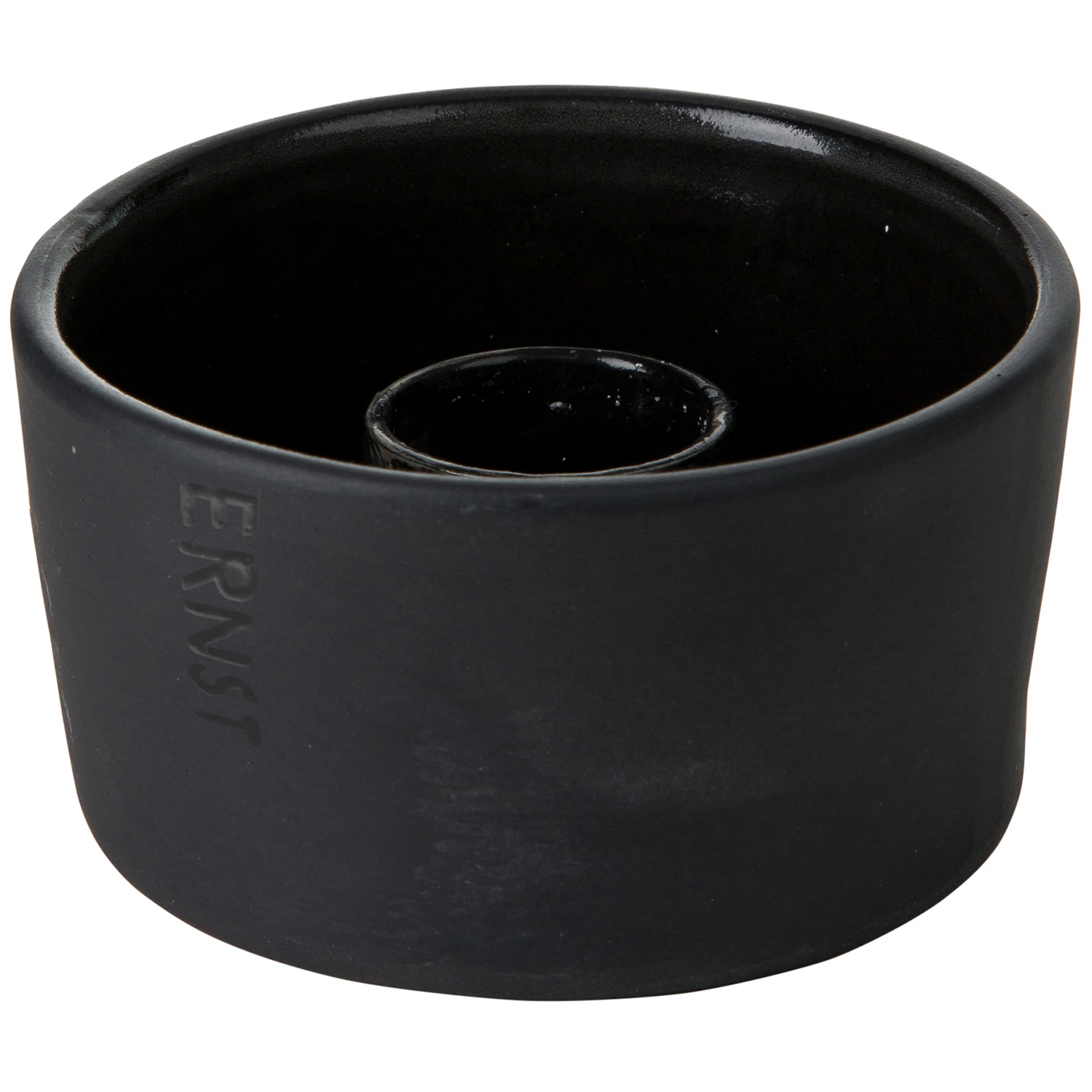 Ernst  Lyslykt For Kronelys &Oslash;9  -  Lysestaker Stengods M&oslash;rk Gr&aring; - 270130