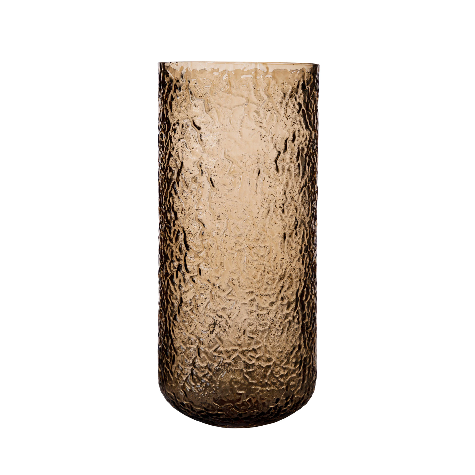 Ernst Lanterne 25 Cm -  Lyslykter Glass Amber - 371563