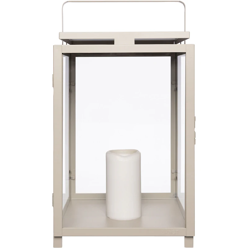 Lanterne Kubbelys 25x25 cm, Beige