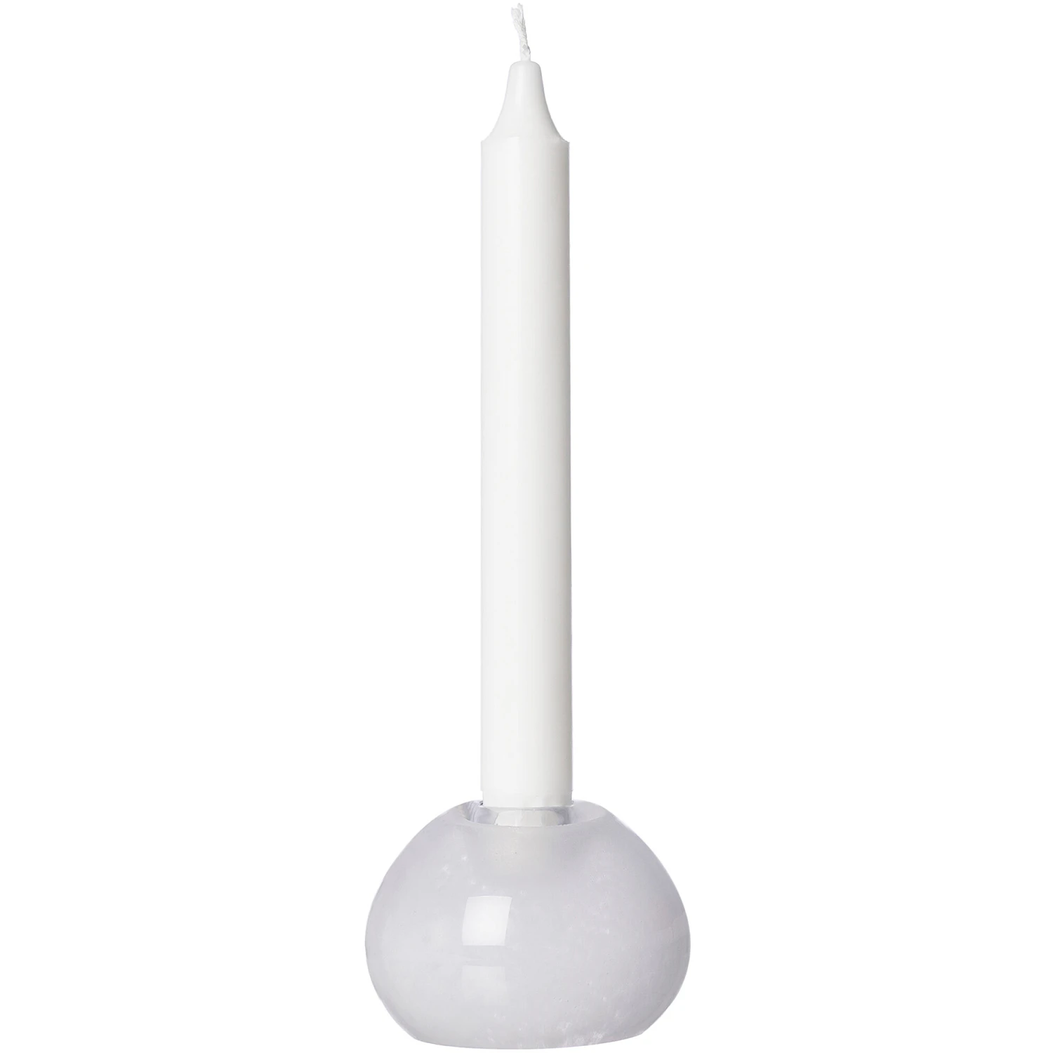 Ernst Lysestake &Oslash;9 Cm - Lyslykter Glass Hvit - 364381