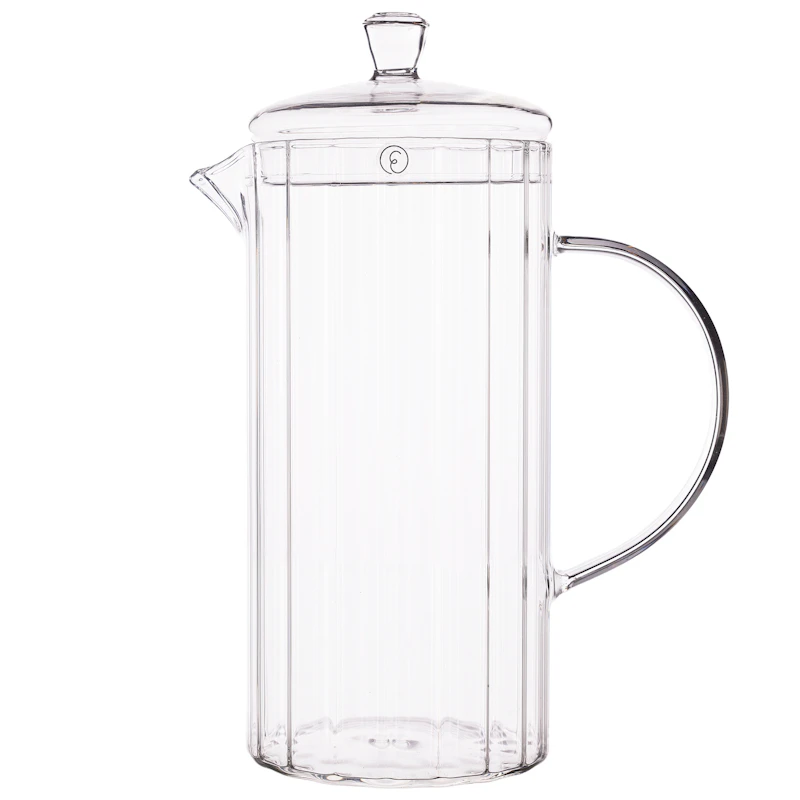 Mugge Med Lokk Glass 1 L, Klar