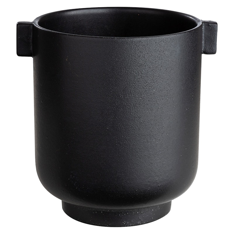 Potte Med Øre H18 cm, Sort