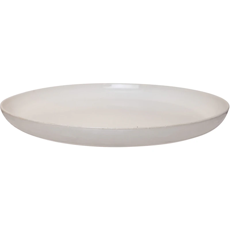 Serveringsfat 42 cm, Naturhvit