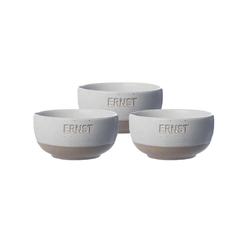 Skål 3-pk, Hvit / Natur